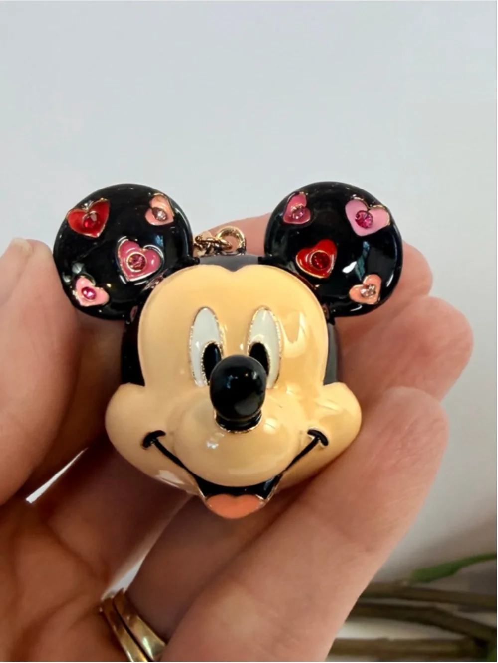 BaubleBar x Disney Mickey Mouse Heart Charm Keychain Bag Charm